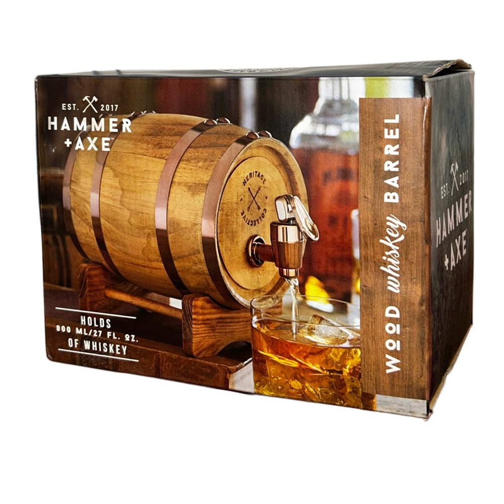 Hammer + Haze Wood Whiskey Wine Barrel | Brand new still in packaging
